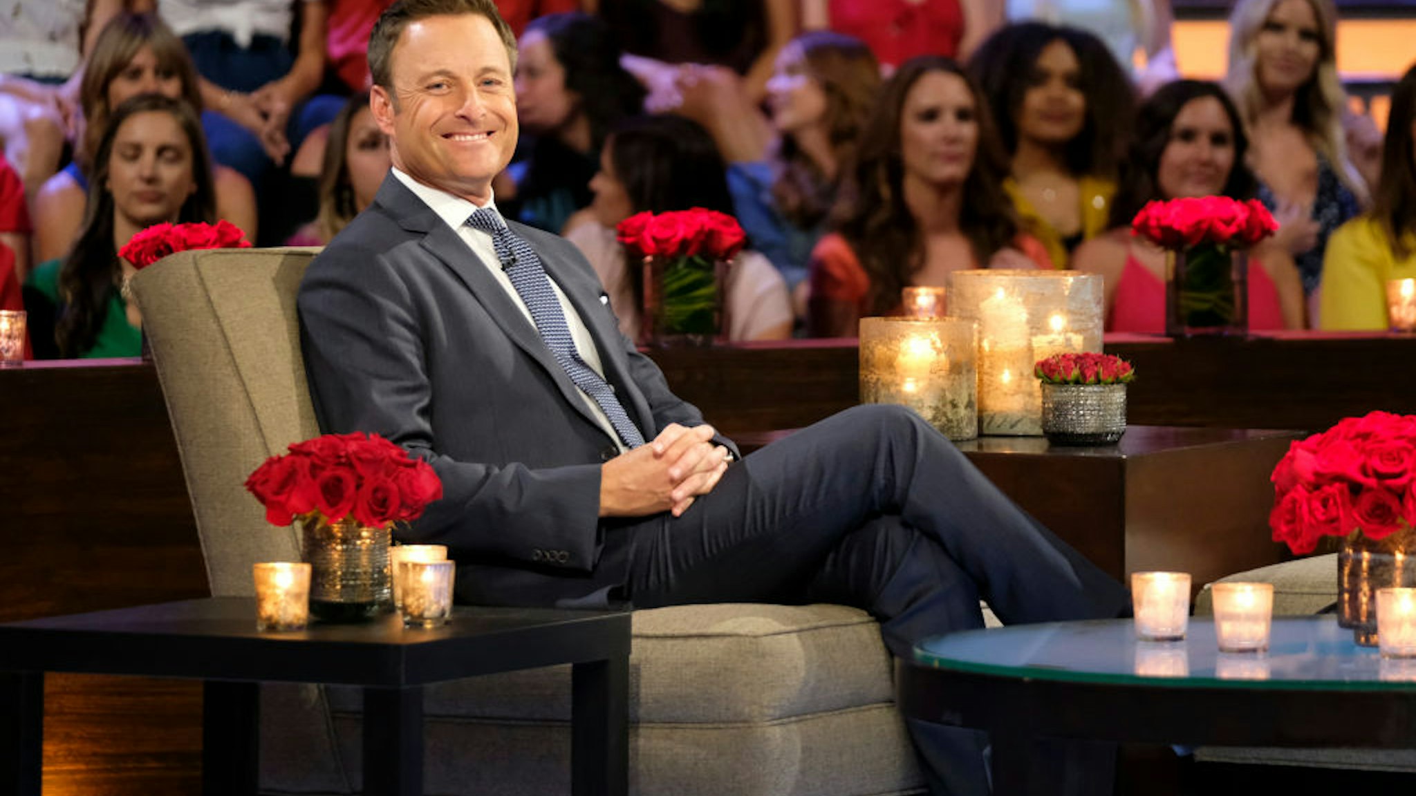 THE BACHELORETTE: THE MEN TELL - "The Men Tell All" - Luke P.'s stunning final standoff in Greece is revealed; and then, the controversial bachelor will take the hot seat opposite Chris Harrison to give his side of the story. The other men, fired up by Luke P.'s self-defense, explode into the vitriolic outburst they have been holding back all season long. The other most memorable bachelors - including Brian, Cam, Connor S., Daron, Devin, Dustin, Grant, Dylan, Garrett, John Paul Jones, Jonathan, Luke S., Matt, Matteo, Mike and Ryan -- return to confront each other and Hannah one last time to dish the dirt, tell their side of the story and share their emotional departures. Finally, as the clock ticks down on Hannah's journey to find love, a special sneak peek of her dramatic final week with Jed, Peter and Tyler C. is featured on "The Bachelorette: The Men Tell All," MONDAY, JULY 22 (8:00-10:01 p.m. EDT), on ABC. (John Fleenor/ABC via Getty Images)