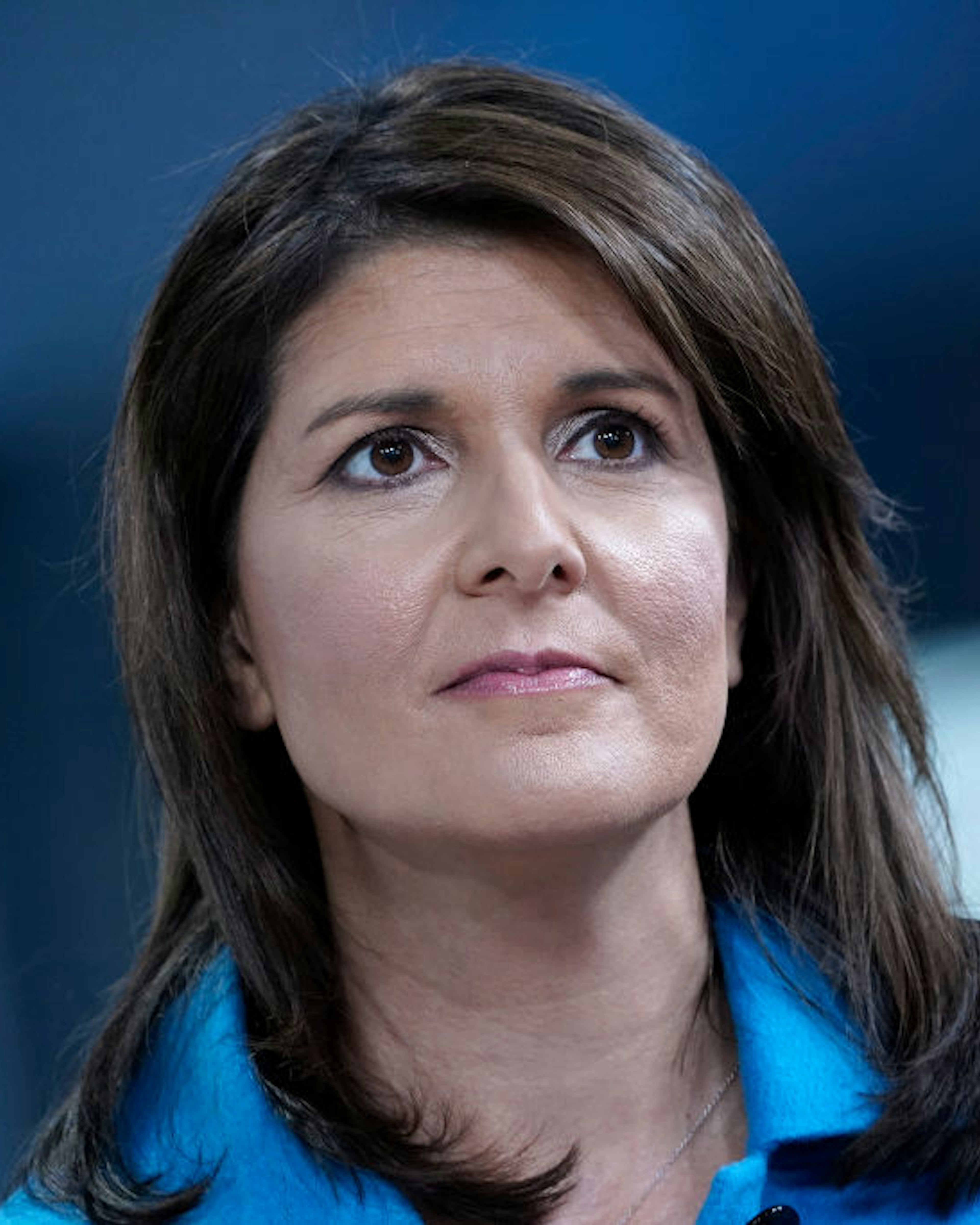 NEW YORK, NEW YORK - NOVEMBER 12: (EXCLUSIVE COVERAGE) Former UN Ambassador Nikki Haley visits "Fox &amp; Friends" at Fox News Channel Studios on November 12, 2019 in New York City. (Photo by John Lamparski/Getty Images)