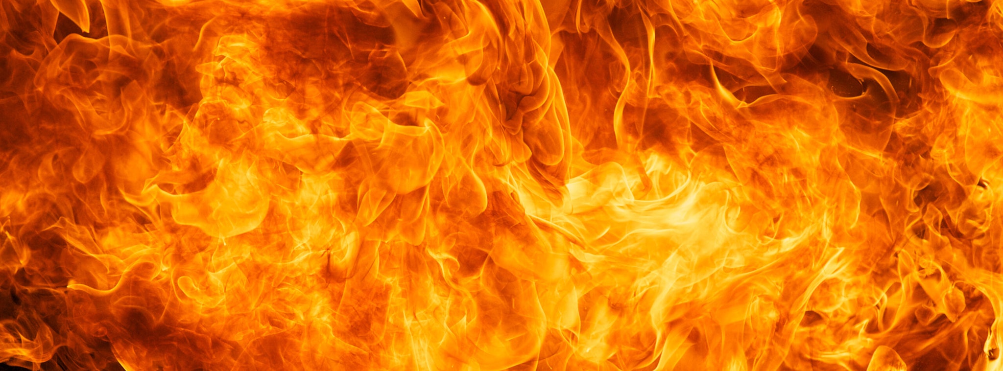 Close-Up Of Fire - stock photo