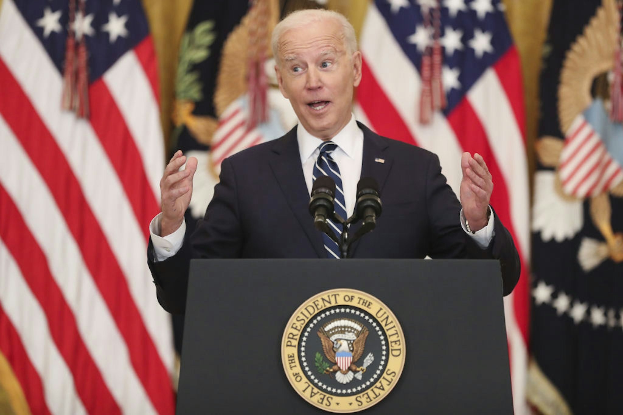 President Biden's News Conference Debut Puts Border, Guns, Covid In Focus