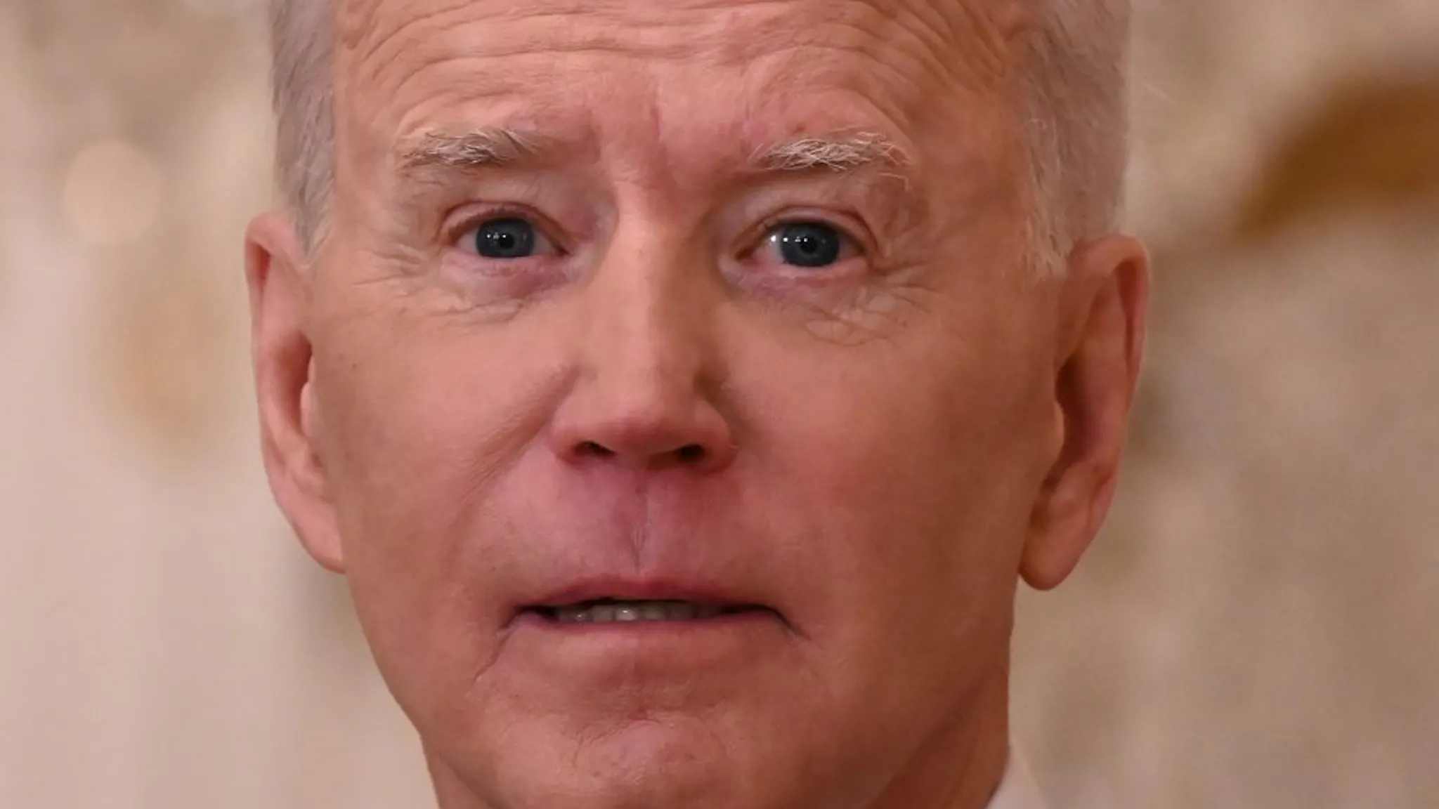 Joe Biden US President Joe Biden speaks during his first press briefing in the East Room of the White House in Washington, DC, on March 25, 2021. - Biden said Thursday that the United States will "respond accordingly" if North Korea escalates its missile testing.