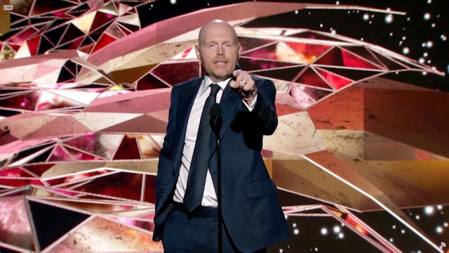 In this screengrab released on March 14, Bill Burr speaks onstage for the 63rd Annual GRAMMY Awards Premiere Ceremony broadcast on March 14, 2021.