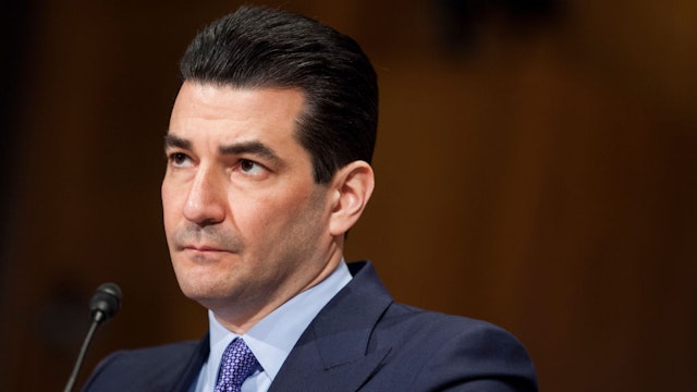 FDA Commissioner-designate Scott Gottlieb testifies during a Senate Health, Education, Labor and Pensions Committee hearing on April 5, 2017 at on Capitol Hill in Washington, D.C.