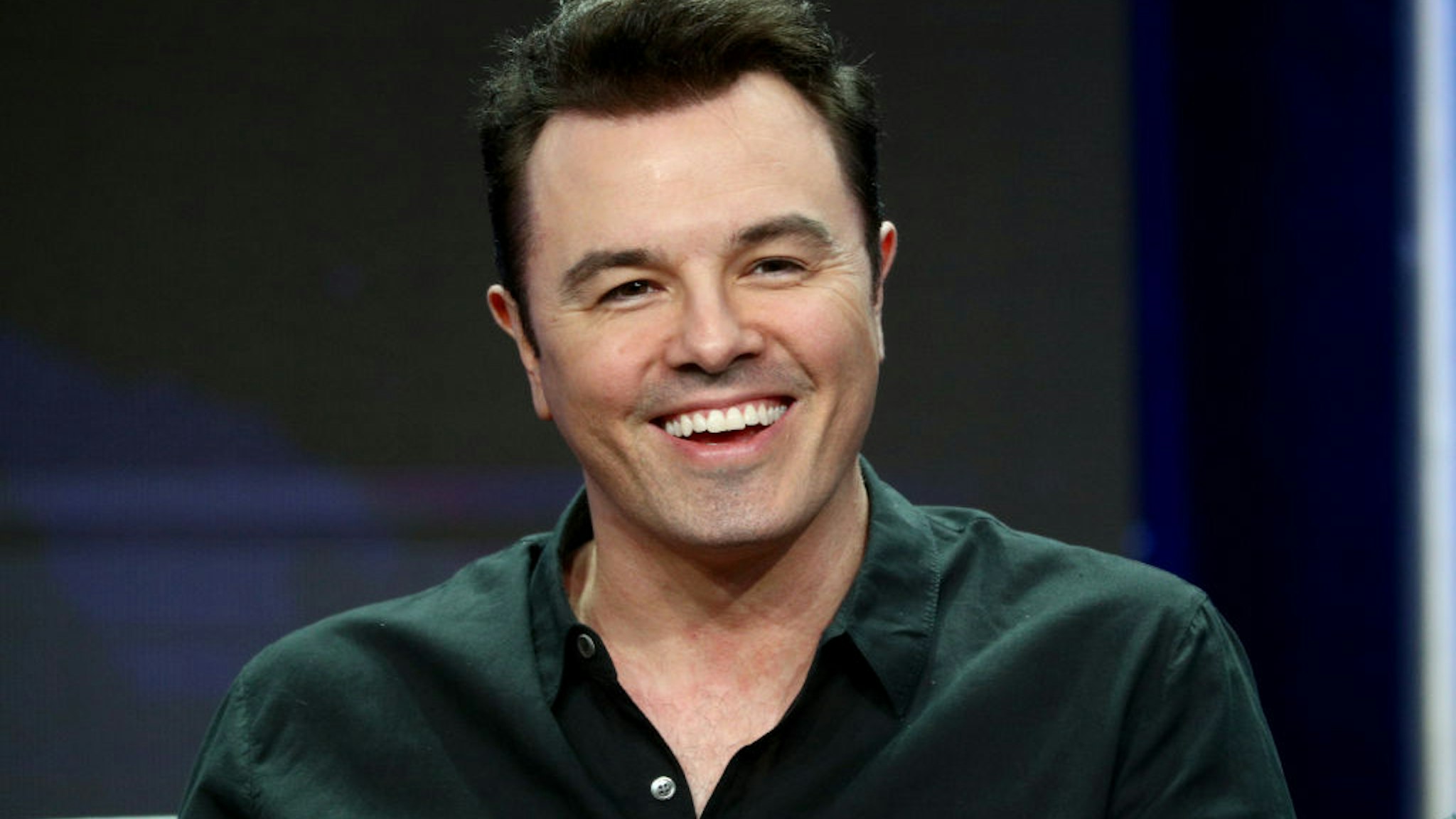 BEVERLY HILLS, CA - AUGUST 08: Creator/Writer/EP/Actor Seth MacFarlane of 'The Orville' speaks onstage during the FOX portion of the 2017 Summer Television Critics Association Press Tour at The Beverly Hilton Hotel on August 8, 2017 in Beverly Hills, California. (Photo by Frederick M. Brown/Getty Images)