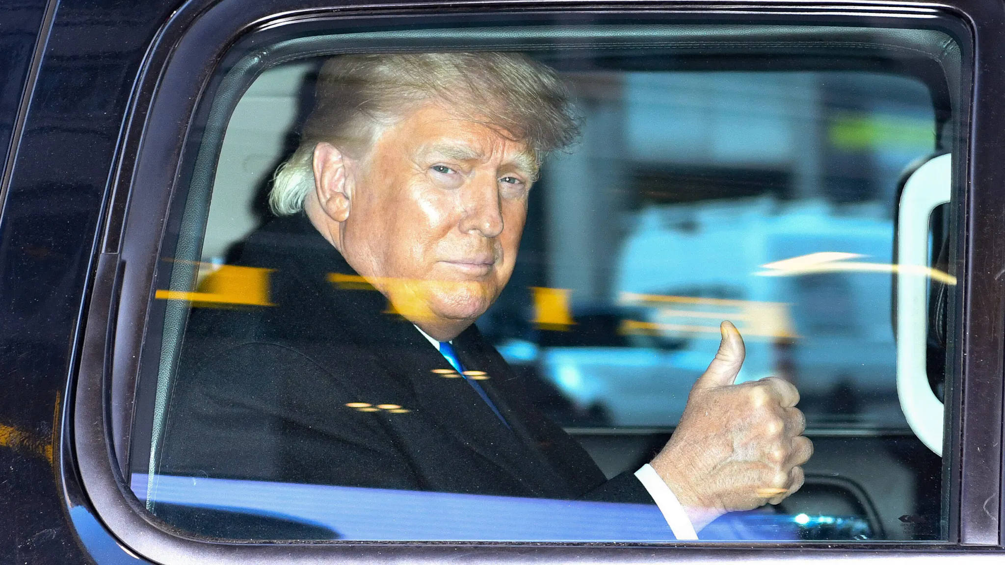 Celebrity Sightings in New York City – March 9, 2021 NEW YORK, NY - MARCH 09: Former U.S. President Donald Trump leaves the Trump Tower in Manhattan on March 9, 2021 in New York City.