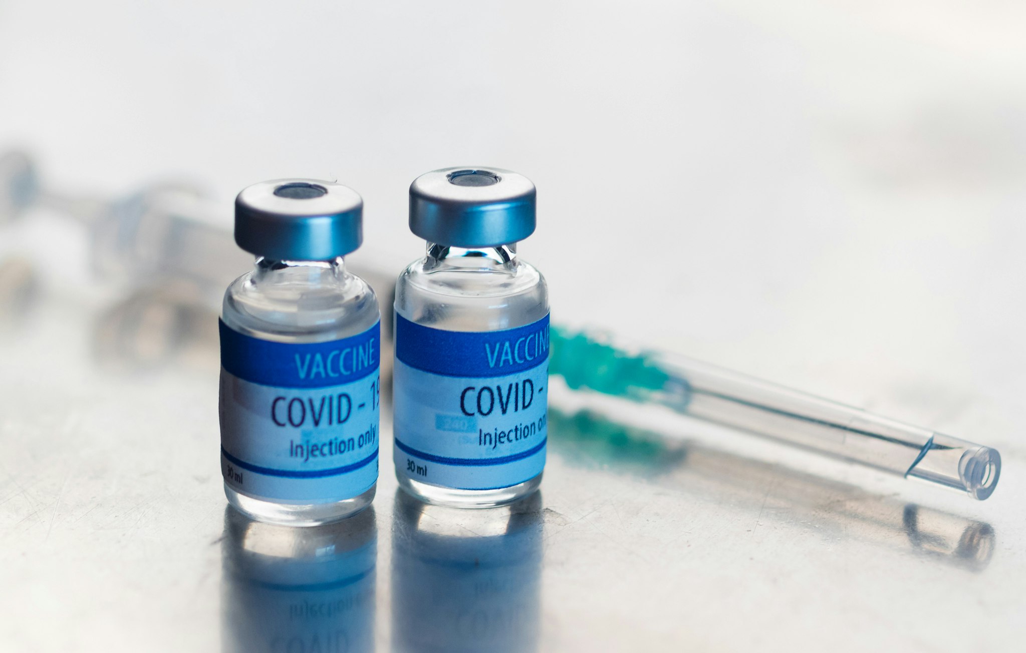 Ready-to-inject vials of Covid-19 vaccine