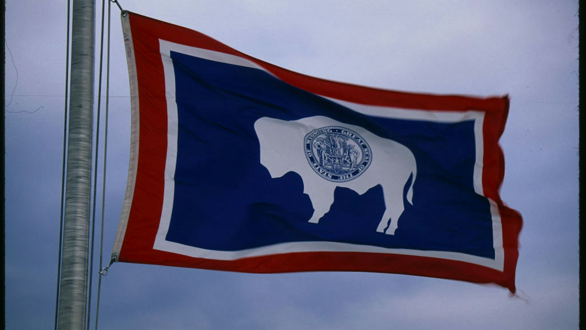 Wyoming state flag. (Visions of America LLC/Contributor via Getty Images)