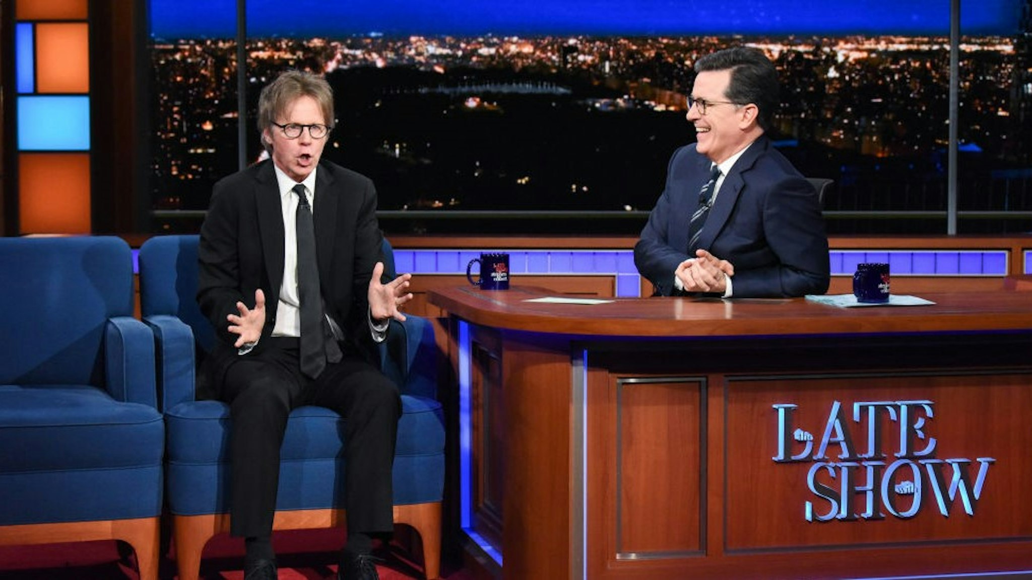 NEW YORK - MARCH 28: The Late Show with Stephen Colbert and guest Dana Carvey during Wednesday's March 28, 2018 show. (Photo by