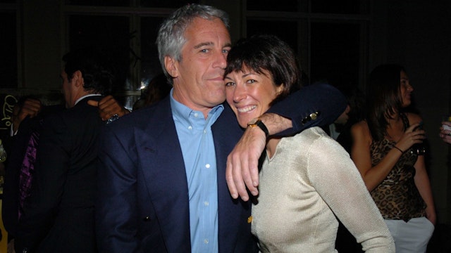 NEW YORK CITY, NY - MARCH 15: Jeffrey Epstein and Ghislaine Maxwell attend de Grisogono Sponsors The 2005 Wall Street Concert Series Benefitting Wall Street Rising, with a Performance by Rod Stewart at Cipriani Wall Street on March 15, 2005 in New York City. (Photo by