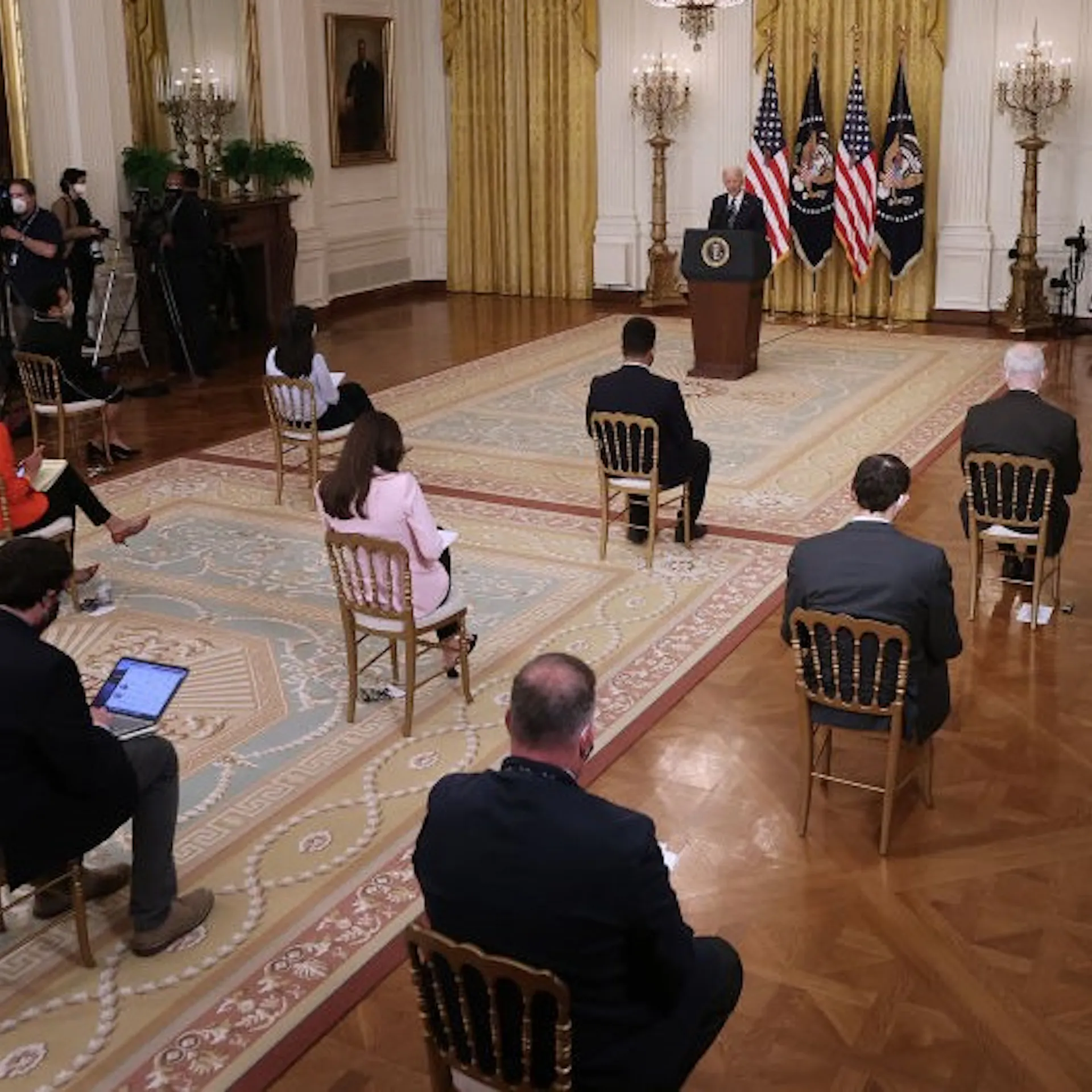 Behind The Scenes At Biden’s Bizarre Press Conference
