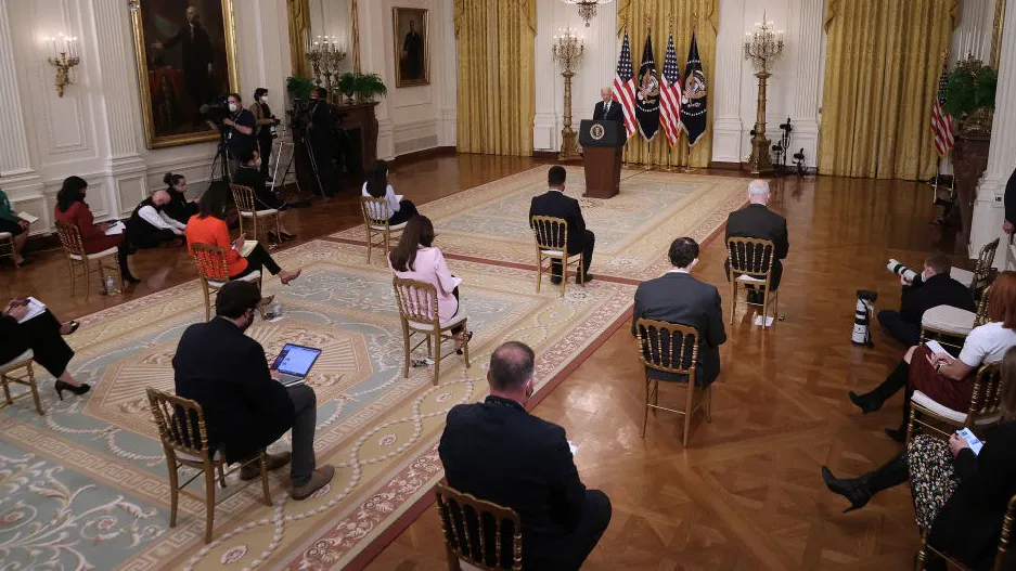 Behind The Scenes At Biden’s Bizarre Press Conference