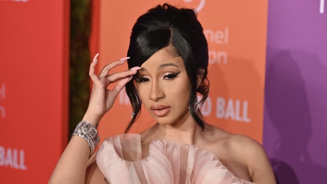 US rapper Cardi B arrives for Rihanna's 5th Annual Diamond Ball Benefitting The Clara Lionel Foundation at Cipriani Wall Street on September 12, 2019 in New York City. (Photo by Angela Weiss / AFP) (Photo credit should read ANGELA WEISS/AFP via Getty Images)