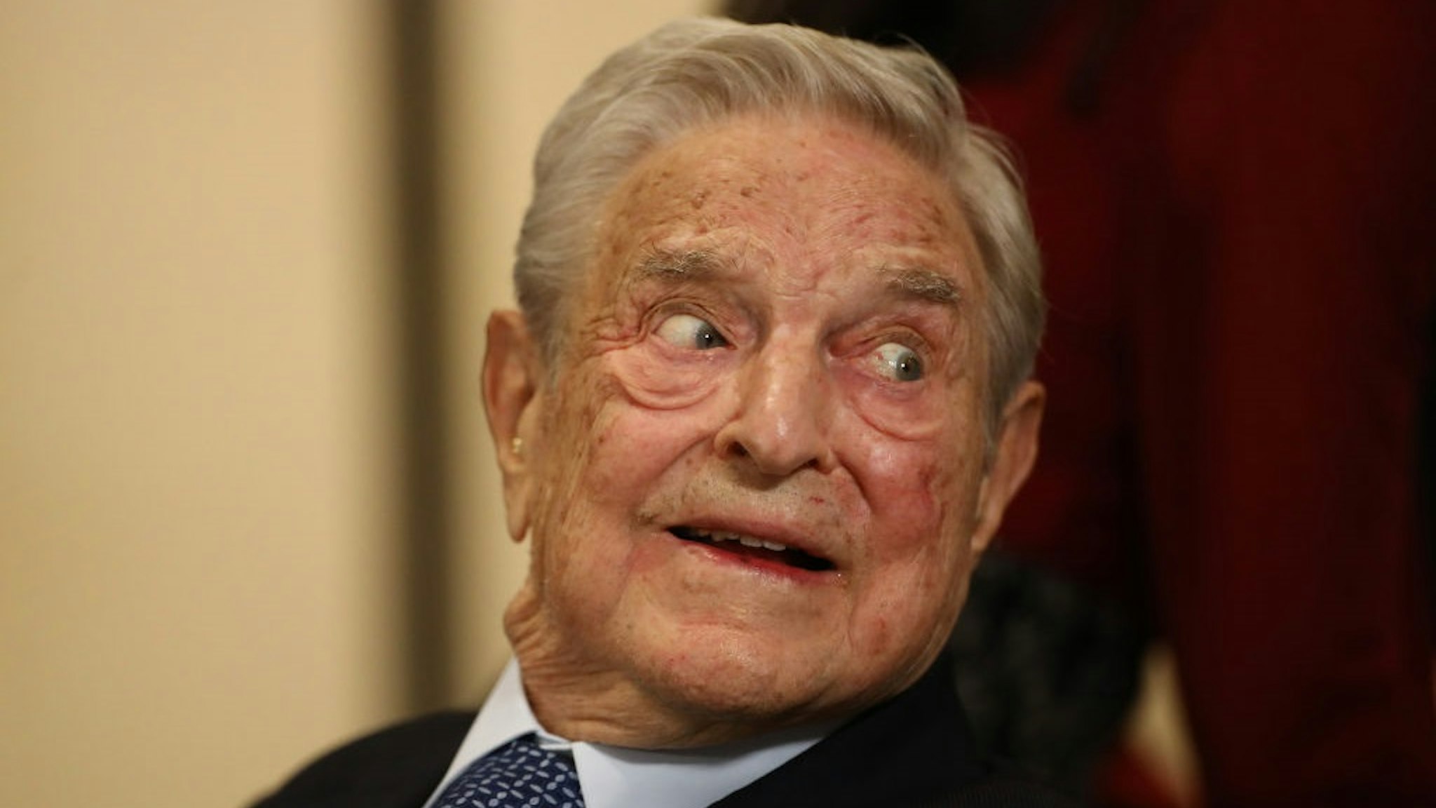 George Soros, billionaire and founder of Soros Fund Management LLC, on day three of the World Economic Forum (WEF) in Davos, Switzerland, on Thursday, Jan. 23, 2020.