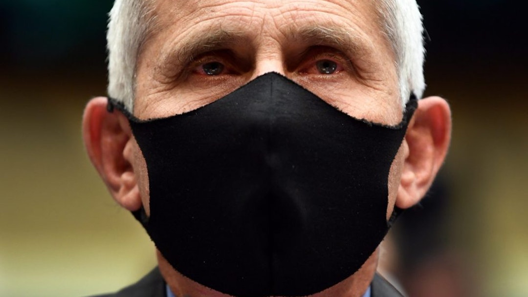Anthony Fauci, director of the National Institute of Allergy and Infectious Diseases, wears a protective mask during a House Energy and Commerce Committee hearing in Washington, D.C., U.S., on Tuesday, June 23, 2020. Four of the country's top health officials were urged to take more of a leadership role in the national battle against Covid-19 as virus rates climb in reopening states and President Donald Trump calls for testing to be cut back.