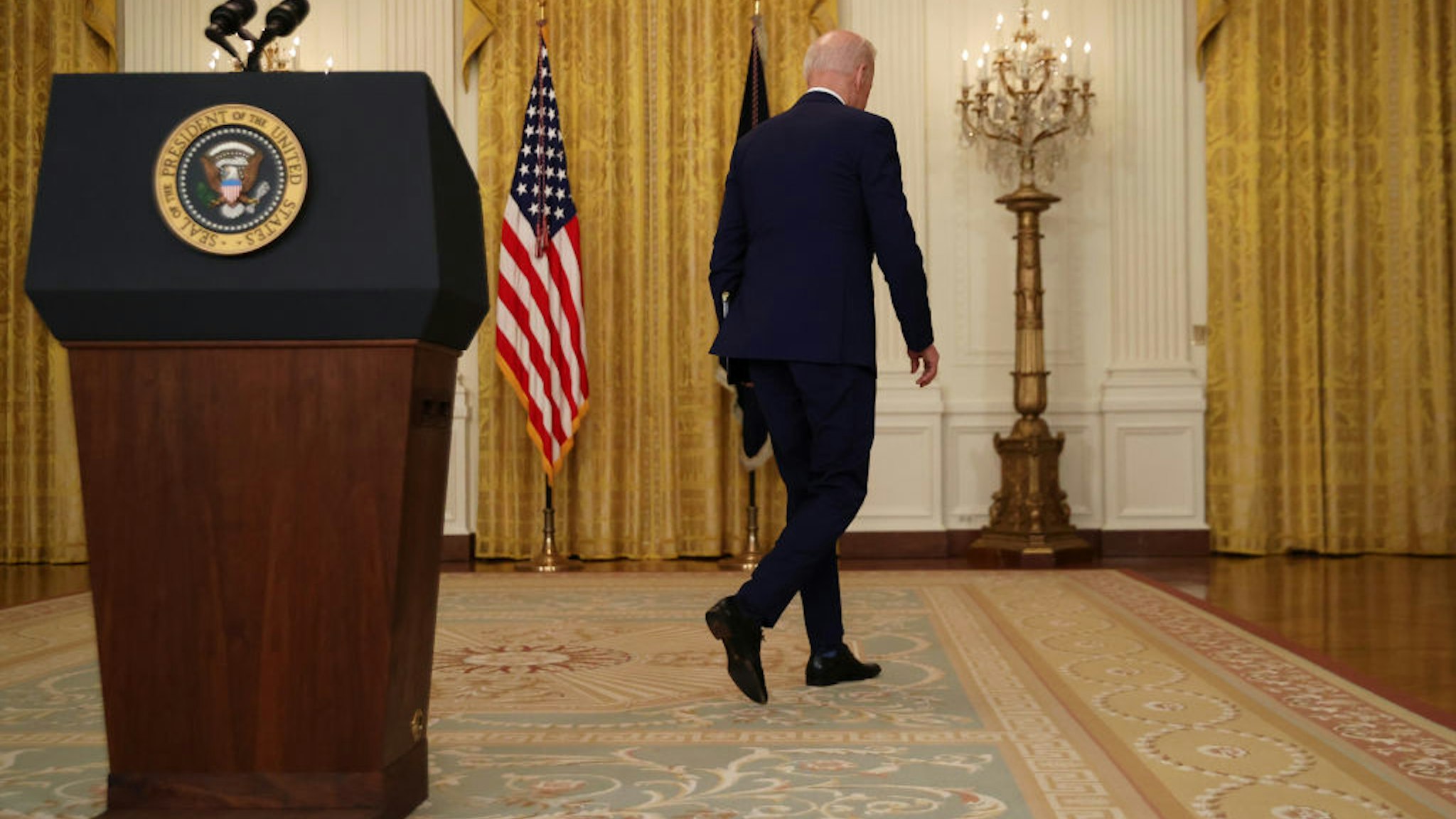 Biden walking away