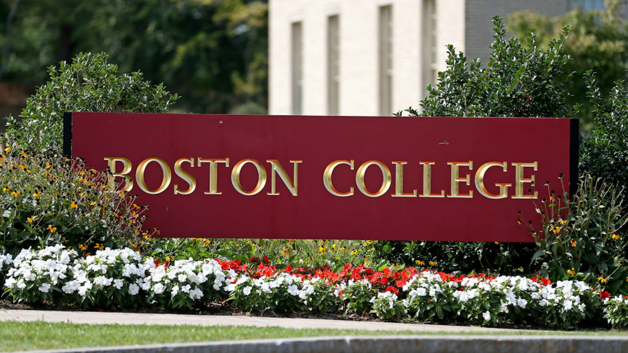 Boston College Campus on September 14, 2020 in Chestnut Hill, Massachusetts.