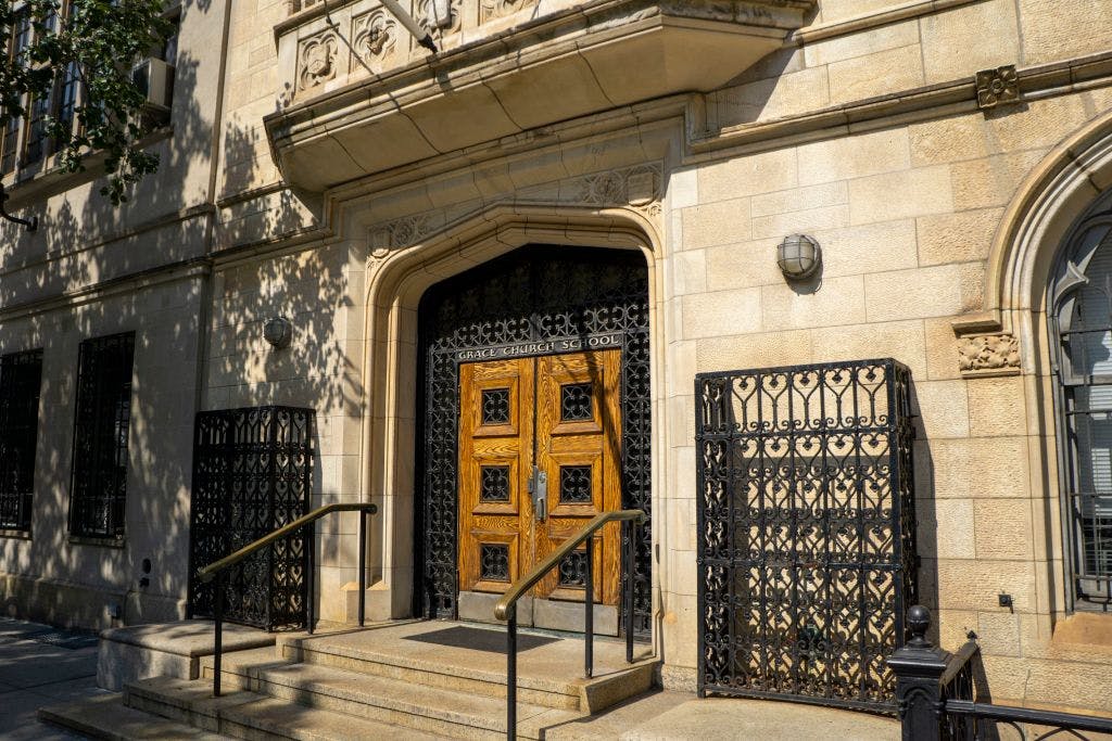 Grace Church School, Entrance, 4th Avenue, New York City, New York