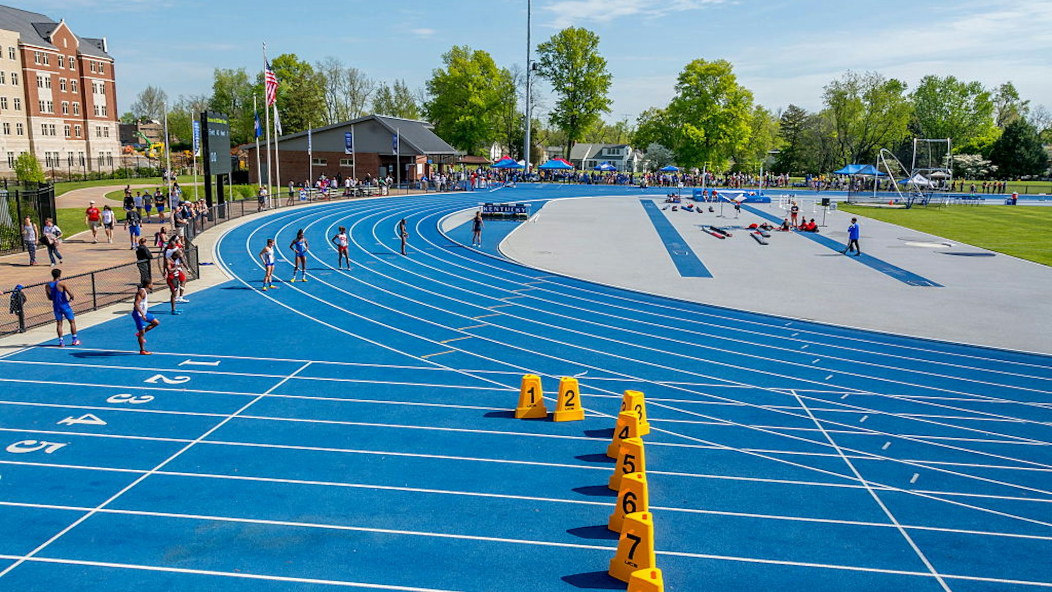 Kentucky Relays held at the University of Kentucky with outdoor track and field competitive events for high school and. (Photo by: Education Images/Universal Images Group via Getty Images)