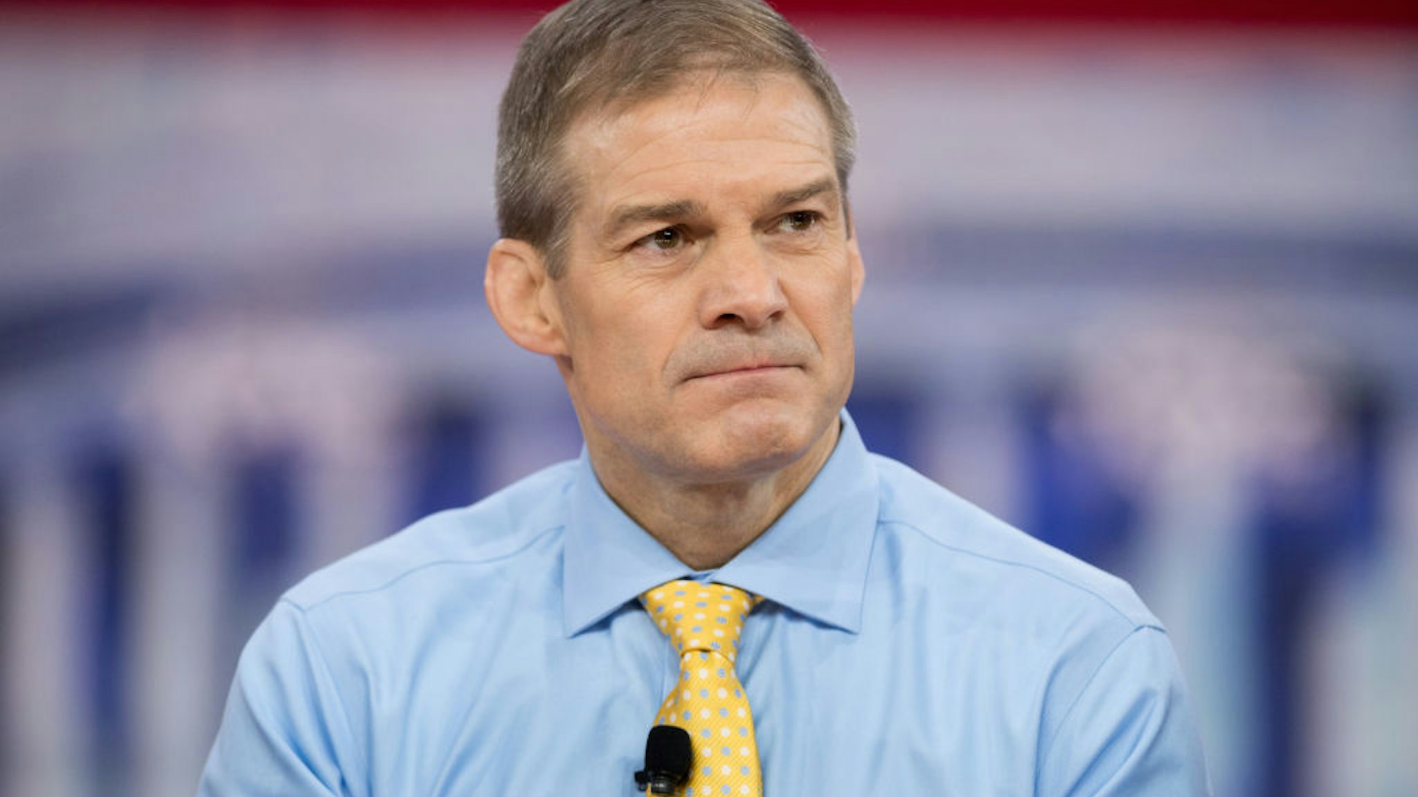 OXON HILL, MD, UNITED STATES - 2018/02/23: Representative Jim Jordan (R), Representative for Ohio's 4th congressional district, at the Conservative Political Action Conference (CPAC) sponsored by the American Conservative Union held at the Gaylord National Resort &amp; Convention Center in Oxon Hill. (Photo by Michael Brochstein/SOPA Images/LightRocket via Getty Images)