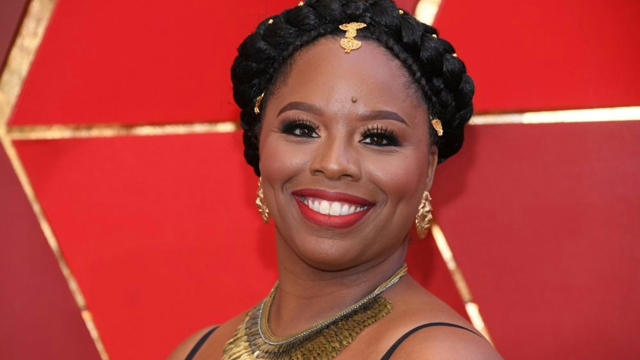 HOLLYWOOD, CA - MARCH 04: Co-founder of the Black Lives Matter movement Patrisse Cullors attends the 90th Annual Academy Awards at Hollywood &amp; Highland Center on March 4, 2018 in Hollywood, California.