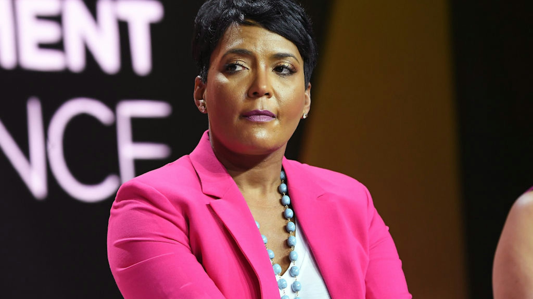 NEW ORLEANS, LA - JULY 07: Mayor of Atlanta Keisha Lance Bottoms speaks onstage during the 2018 Essence Festival presented by Coca-Cola at Ernest N. Morial Convention Center on July 7, 2018 in New Orleans, Louisiana. (Photo by Paras Griffin/Getty Images for Essence)