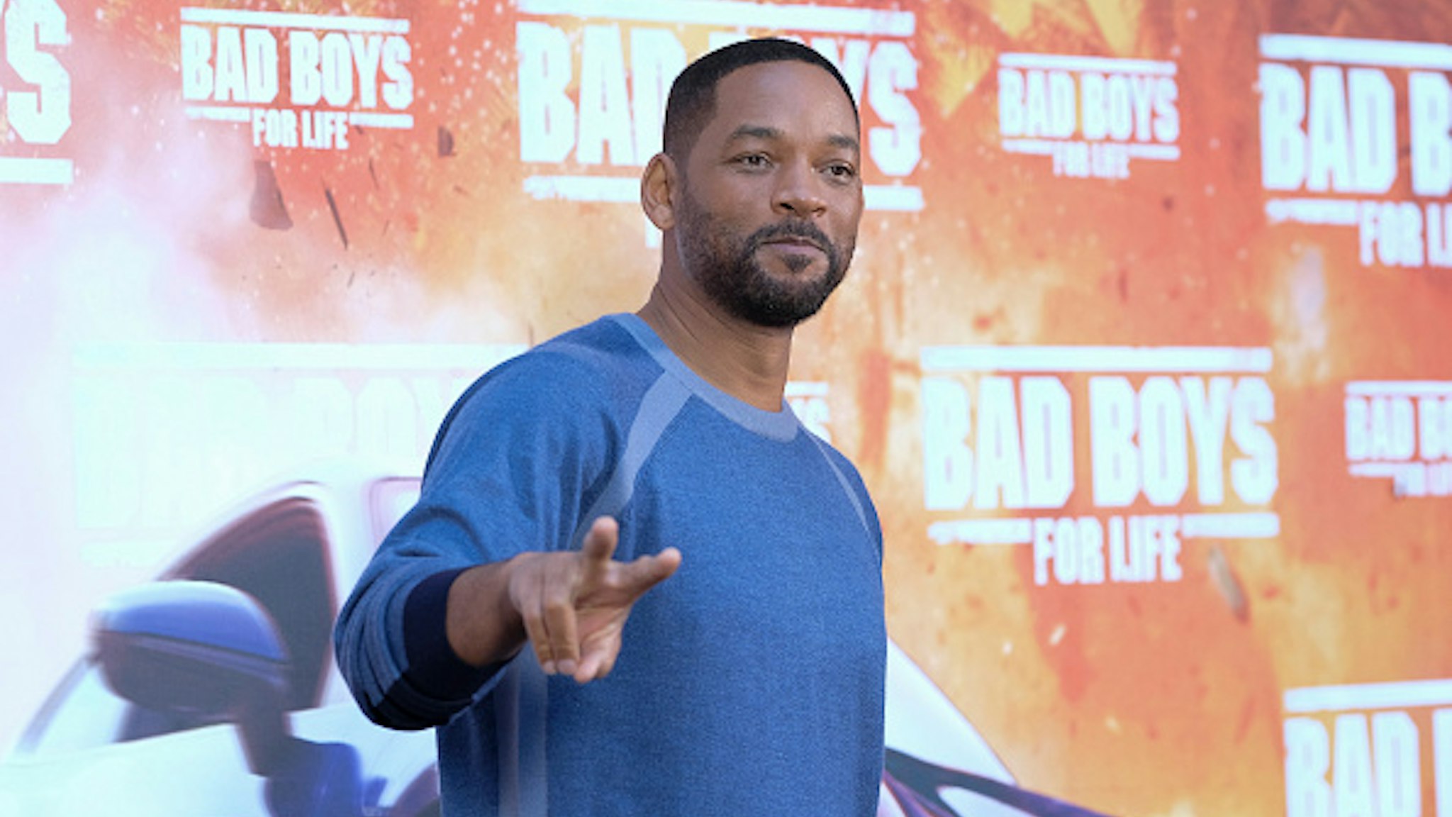 Us actors Martin Will Smith attends 'Bad Boys For Life' photocall at Villa Magna hotel on January 08, 2020 in Madrid, Spain.