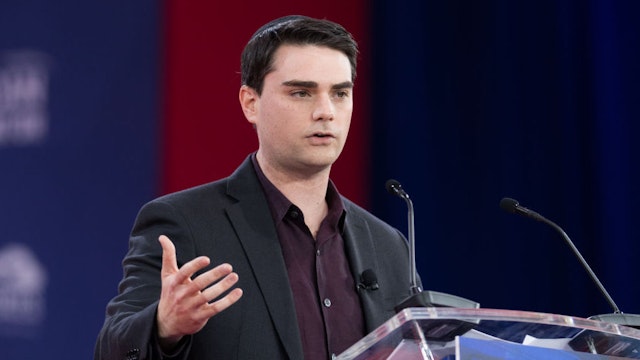 OXON HILL, MD, UNITED STATES - 2018/02/22: Ben Shapiro, host of his online political podcast The Ben Shapiro Show, at the Conservative Political Action Conference (CPAC) sponsored by the American Conservative Union held at the Gaylord National Resort &amp; Convention Center in Oxon Hill.