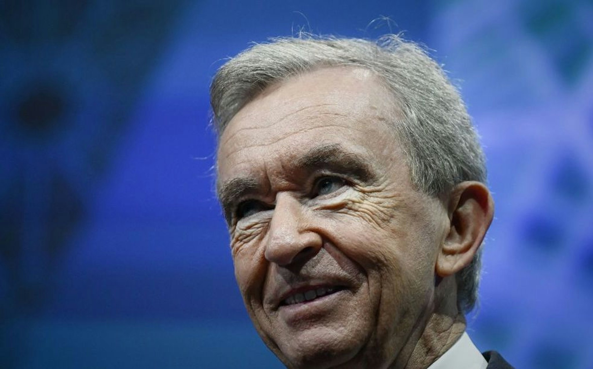 Chairman and Chief Executive of LVMH Moet Hennessy Louis Vuitton SE, Bernard Arnault, attends the LVMH Innovation awards at the CEO forum during the Vivatech startups and innovation fair, in Paris on May 17, 2019.
