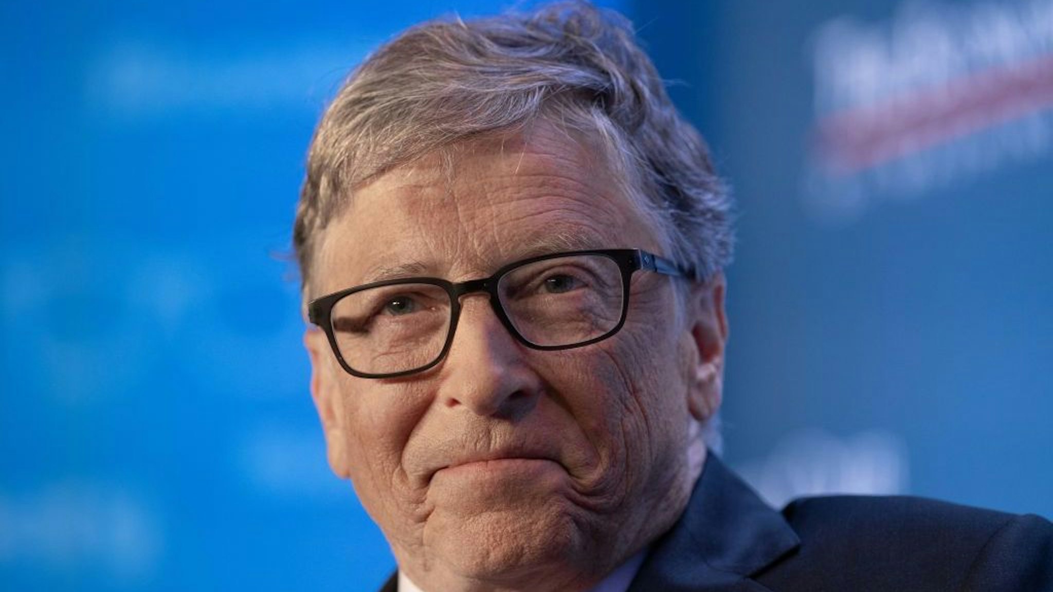 Microsoft co-founder Bill Gates speaks at the Economic Club of Washington's summer luncheon in Washington, DC, on June 24, 2019. (Photo by NICHOLAS KAMM / AFP) (Photo by NICHOLAS KAMM/AFP via Getty Images)