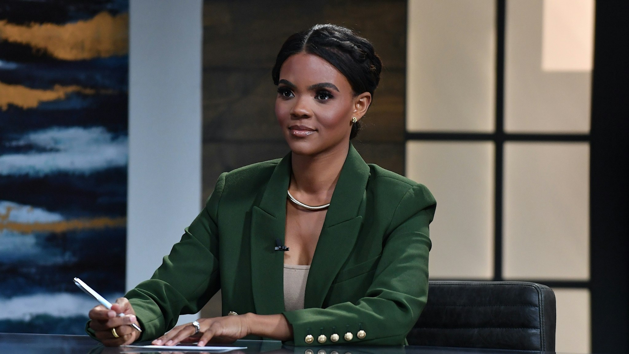 Host Candace Owens is seen on set of "Candace" on May 10, 2021 in Nashville, Tennessee. The show will air on Tuesday, May 11, 2021. (Photo by Jason Davis/Getty Images)
