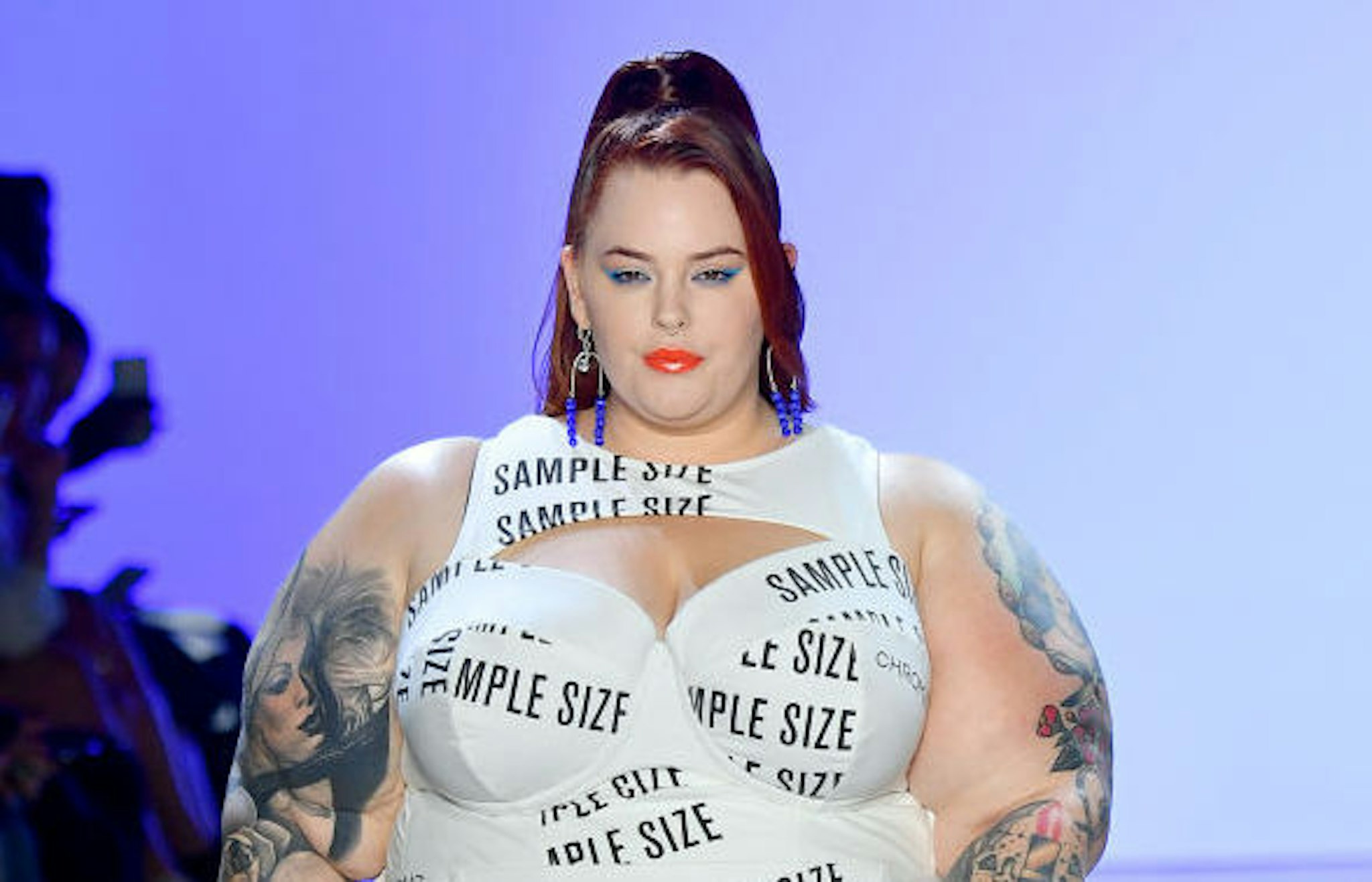 Tess Holliday walks the runway for Chromat Spring/Summer 2020 during New York Fashion Week: The Shows at Gallery I at Spring Studios on September 07, 2019 in New York City.