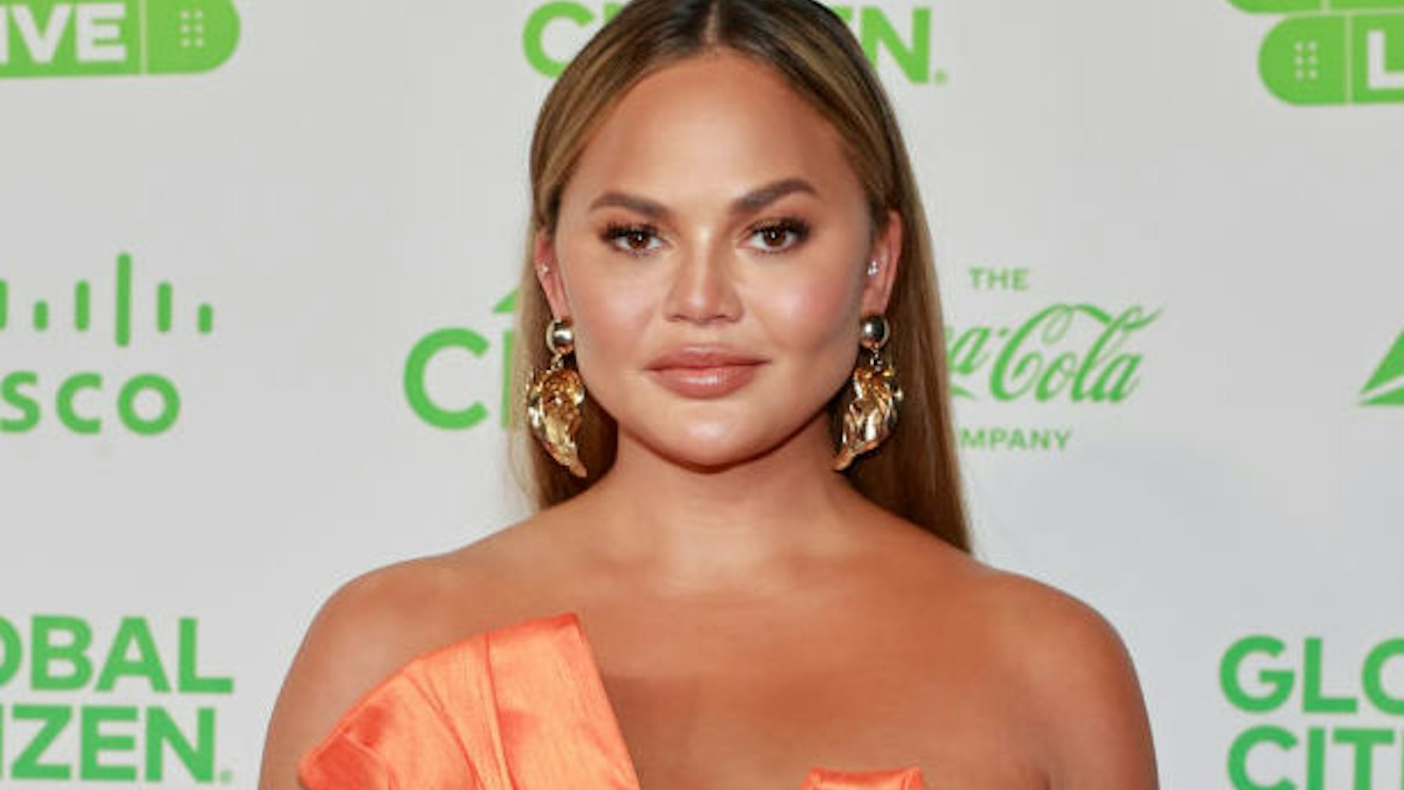 In this image released on May 2, Chrissy Teigen attends Global Citizen VAX LIVE: The Concert To Reunite The World at SoFi Stadium in Inglewood, California.