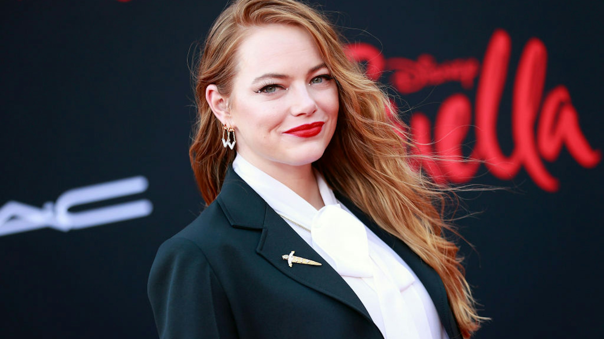 LOS ANGELES, CALIFORNIA - MAY 18: Emma Stone attends the Los Angeles premiere of Disney's "Cruella" at El Capitan Theatre on May 18, 2021 in Los Angeles, California. (Photo by Emma McIntyre/WireImage)