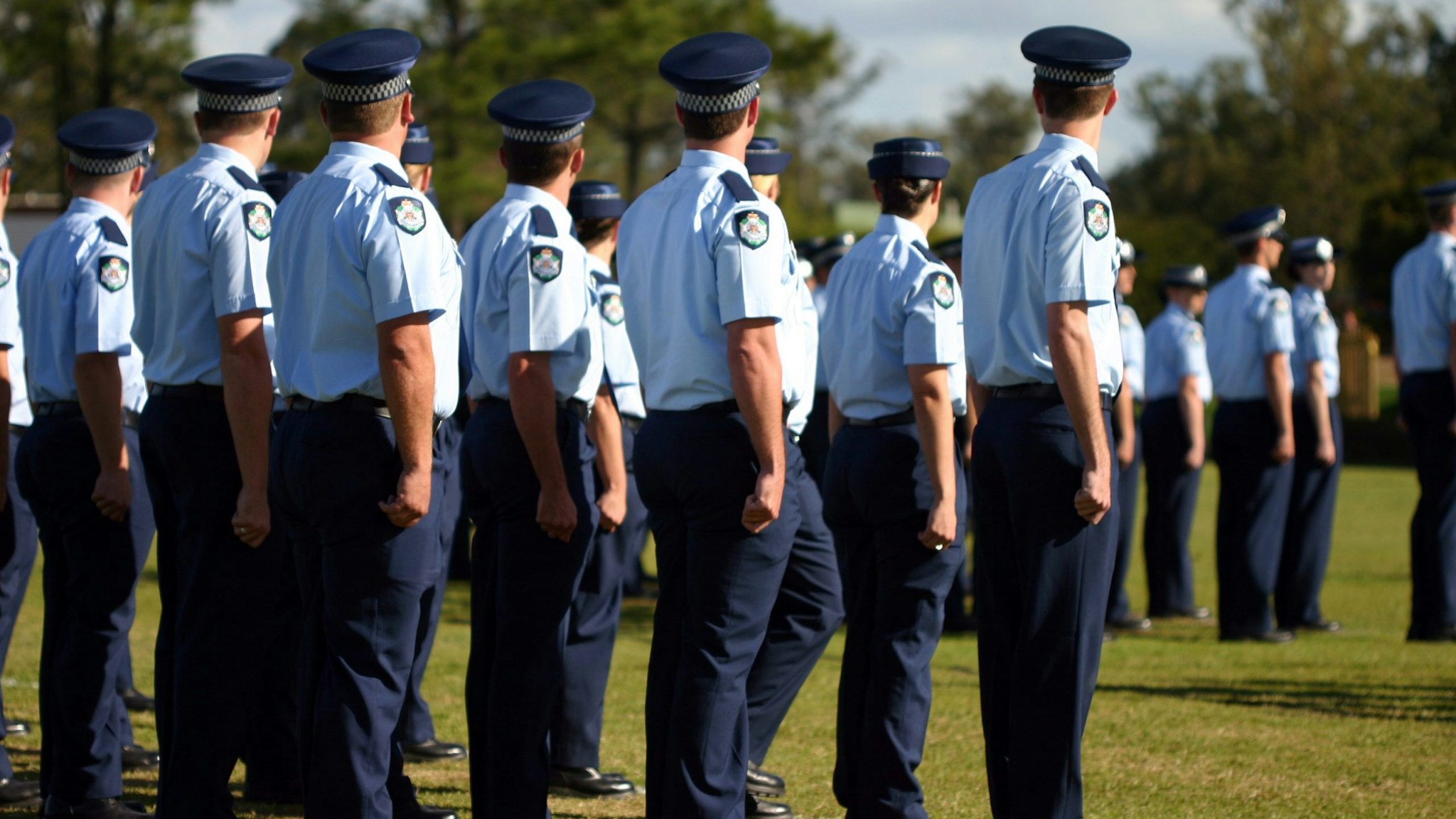 QLD police force members at graduation