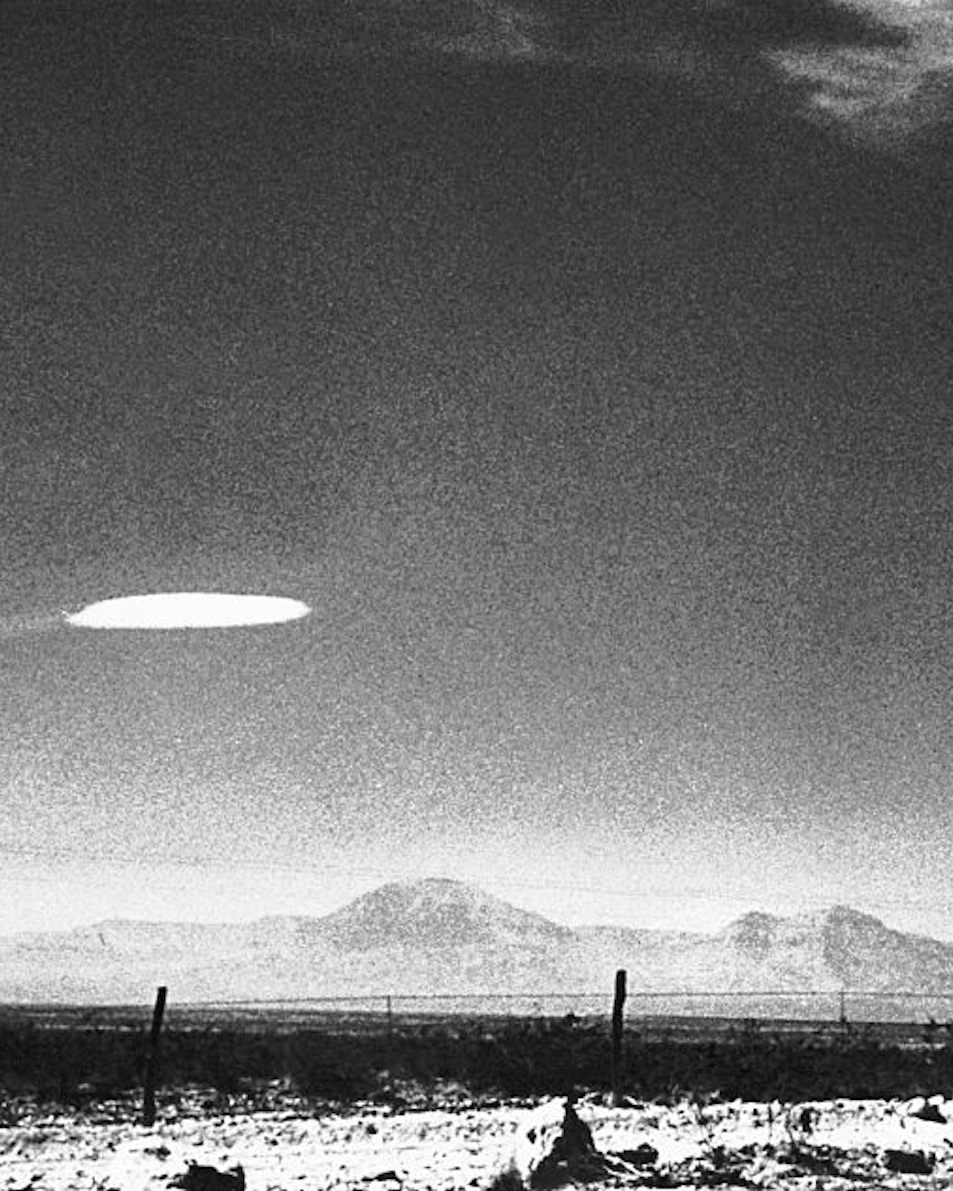 A UFO variety was photographed when it hovered for fifteen minutes near Holloman Air Development Center in New Mexico. The object was photographed by a government employee and was released by the Aerial Phenomena Research Organization after careful study. There is no conventional explanation for the object.