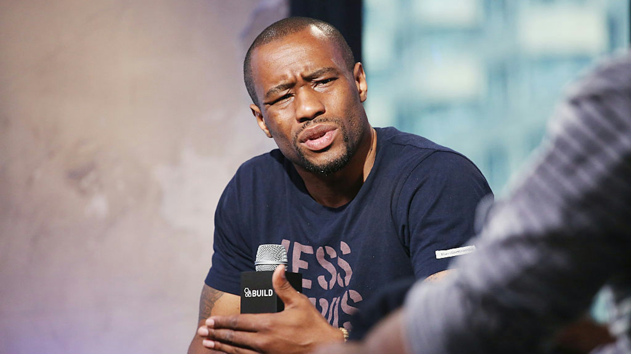 CNN commentator and BET News host Marc Lamont Hill discusses anchoring the weekly series delivering VH1Õs pop culture spin on the hottest entertainment news and gossip at AOL HQ on July 25, 2016 in New York City.