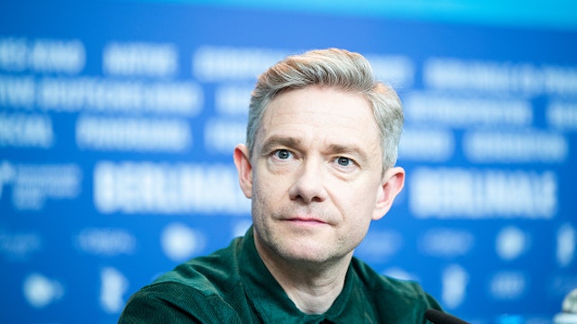 Martin Freeman attends the 'The Operative' Press Conference at the 69th Berlinale International Film Festival Berlin on February 10, 2019, in Berlin, Germany. The Berlin film festival will be running from February 7 to 17, 2019. Nearly 400 movies from around the world will be presented, with 17 vying for the prestigious Golden Bear top prize.