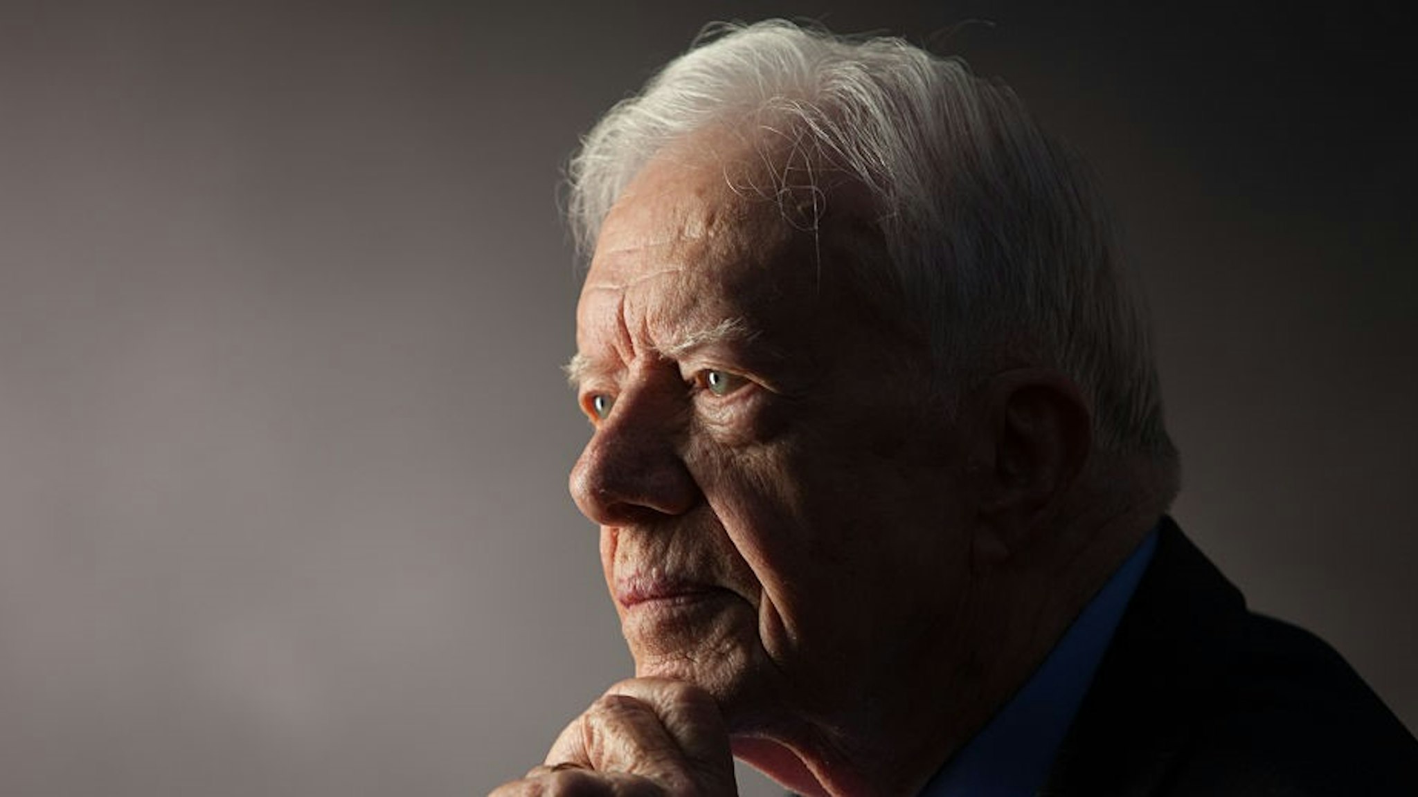 ATLANTA -- SEPT 14: Former President Jimmy Carter interviewed for "The Presidents' Gatekeepers" project at the Carter Center, Atlanta, Georgia, September 14, 2011. (Photo by