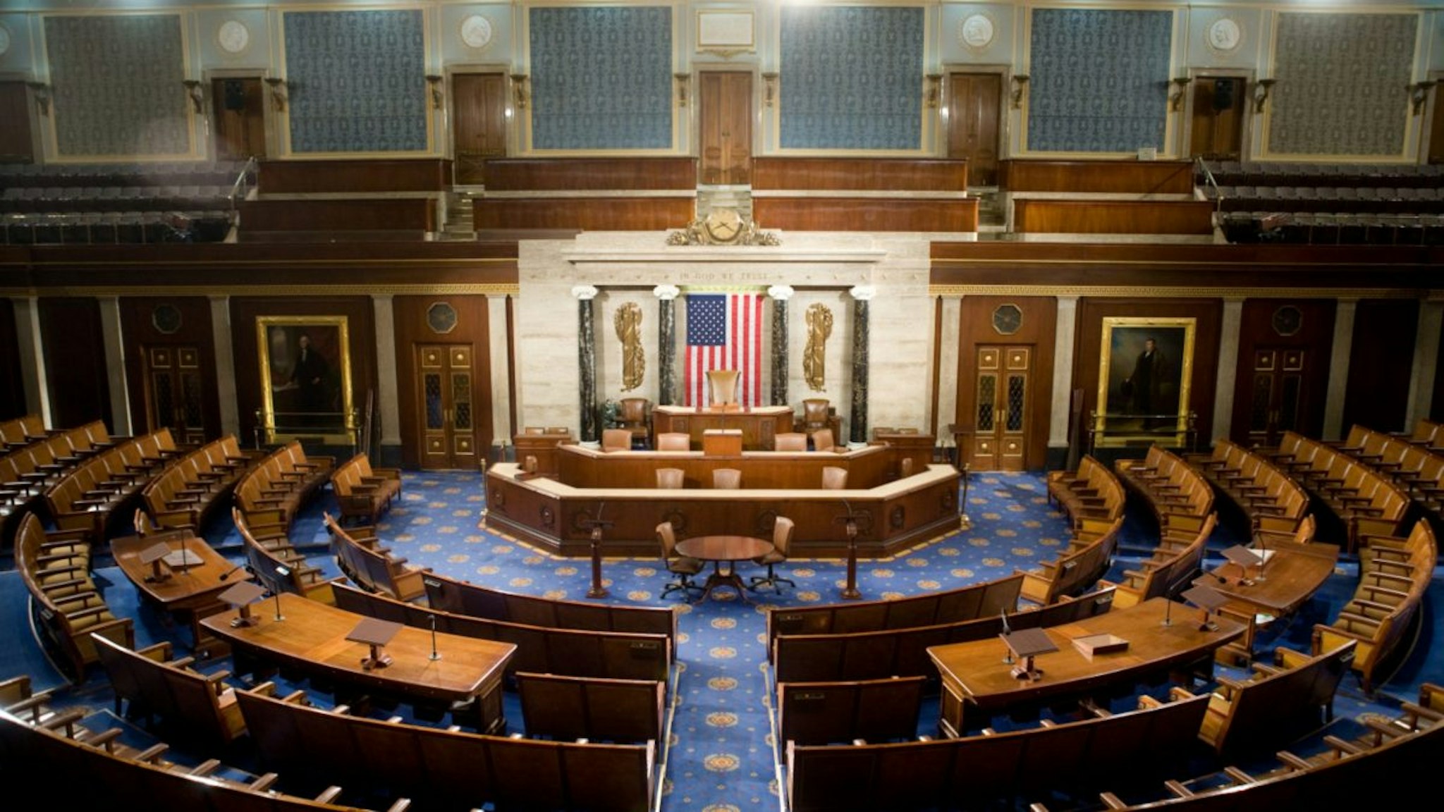 The U.S. House of Representatives chamber is seen December 8, 2008 in Washington, DC.