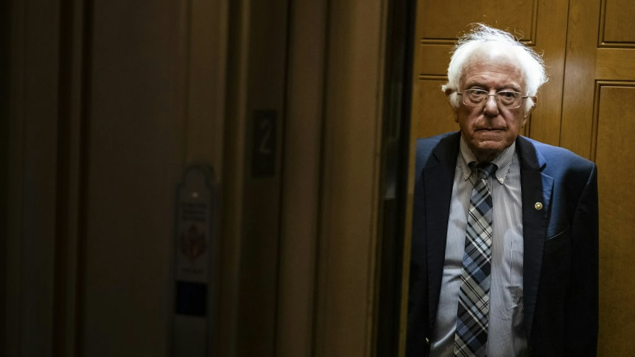 Senate Returns To Work On Infrastructure Negotiations Senator Bernie Sanders, an Independent from Vermont, leaves the Senate floor following a vote in the U.S. Capitol building in Washington, D.C., U.S., on Monday, June 7, 2021. The Senate majority leader is preparing a summer agenda thats set to bring more confrontation than deals with Republicans even as President Biden continues his quest to bring the GOP on board for his infrastructure plans. Photographer: Samuel Corum/Bloomberg via Getty Images Bloomberg / Contributor via Getty Images