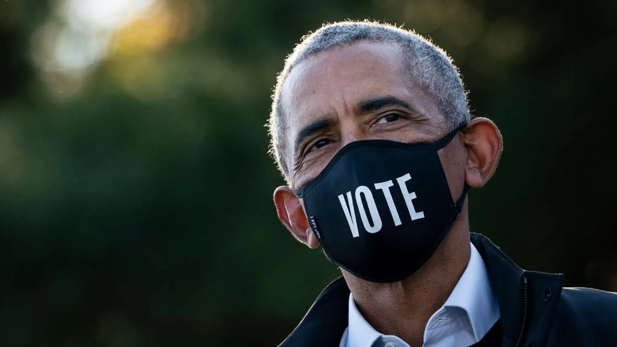 A160A6F8-47C4-446D-A16D-85B76D05DC75_1_201_a Barack Obama Campaigns With Joe Biden In Michigan 3 Days Ahead Of Election BLOOMFIELD HILLS, MI - OCTOBER 31: Former President Barack Obama attends a canvass kickoff event for Democratic presidential nominee Joe Biden at Birmingham Unitarian Church on October 31, 2020 in Bloomfield Hills, Michigan. Biden is campaigning with Obama on Saturday in Michigan, a battleground state that President Donald Trump narrowly won in 2016. (Photo by Drew Angerer/Getty Images) Drew Angerer / Staff via Getty Images