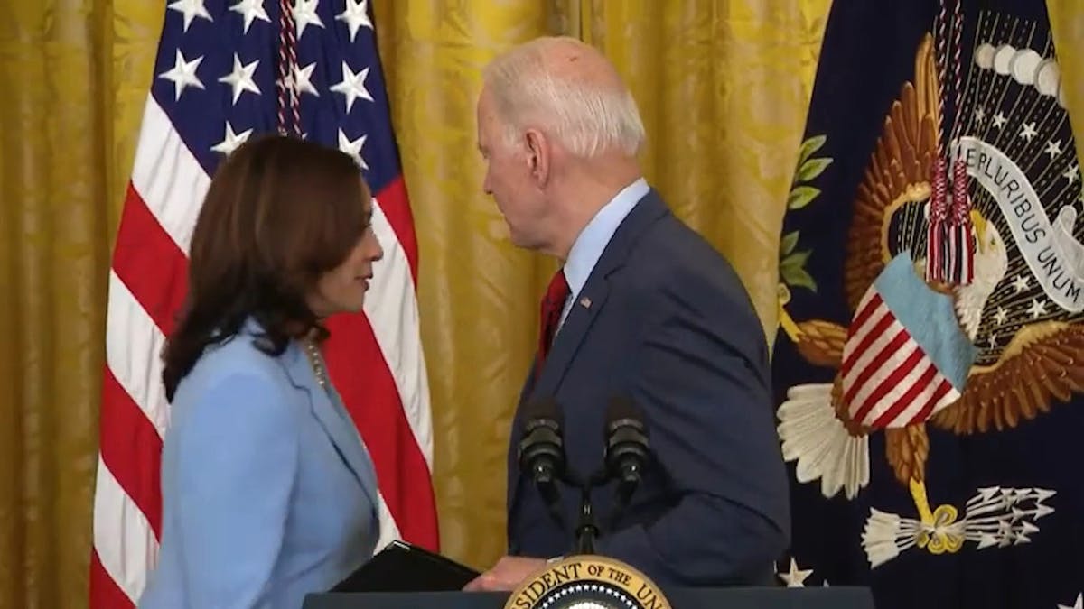 WATCH: Kamala Harris Appears To Have To Remind Joe Biden To Talk About Florida Building Collapse