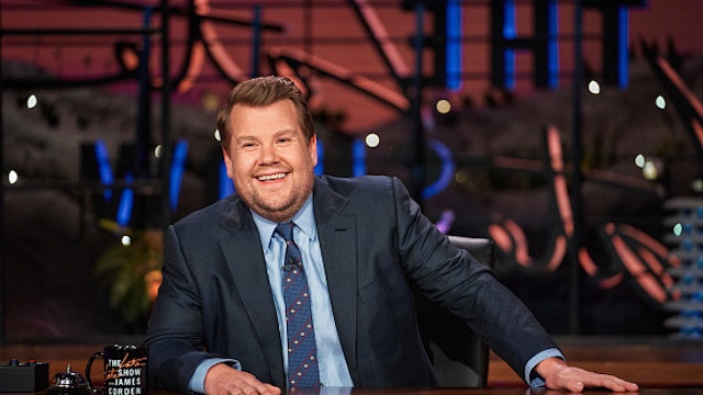 LOS ANGELES - JANUARY 21: The Late Late Show with James Corden airing Wednesday, January 20, 2021, with guests Dakota Johnson and AJR.