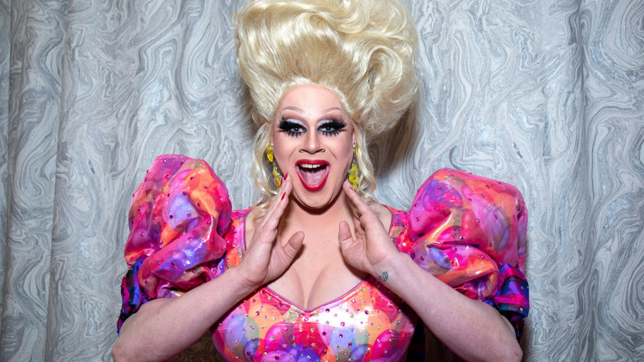 NEW YORK, NEW YORK - FEBRUARY 20: Nina West of the cast of 'RuPaul's Drag Race Season 11' visits Build Studio on February 20, 2019 in New York City. (Photo by Santiago Felipe/Getty Images)