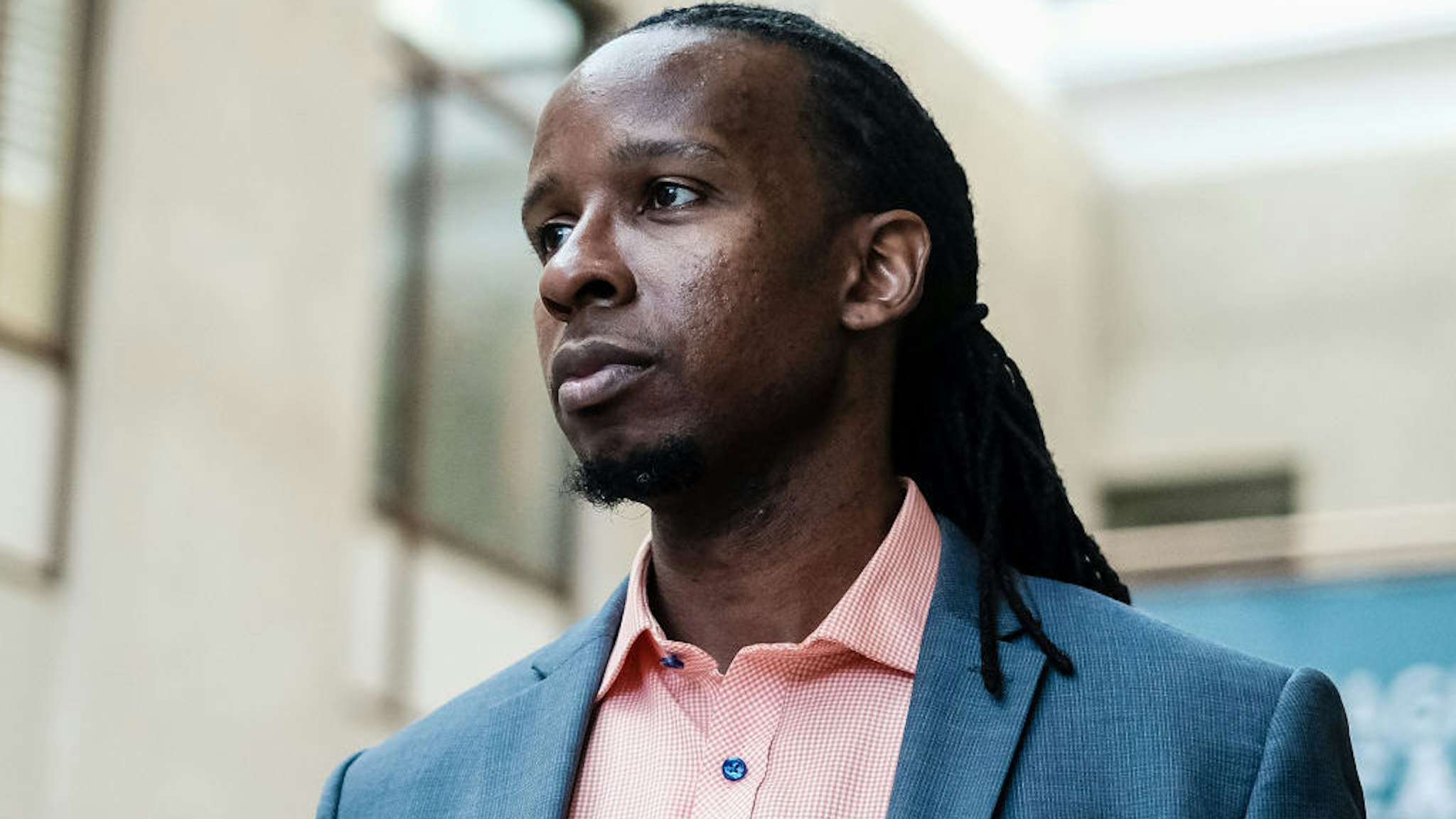 WASHINGTON, US - SEPTEMBER 26: American University professor Dr. Ibram X. Kendi​, stands for a portrait at the School of International Service following a panel discussion on his new book “ How to Be an Antiracist” in Washington, DC. Kendi’s discussion spoke on strategies to identify and overcome racism on September 26, 2019 in Washington, DC. (Michael A. McCoy/For The Washington Post)