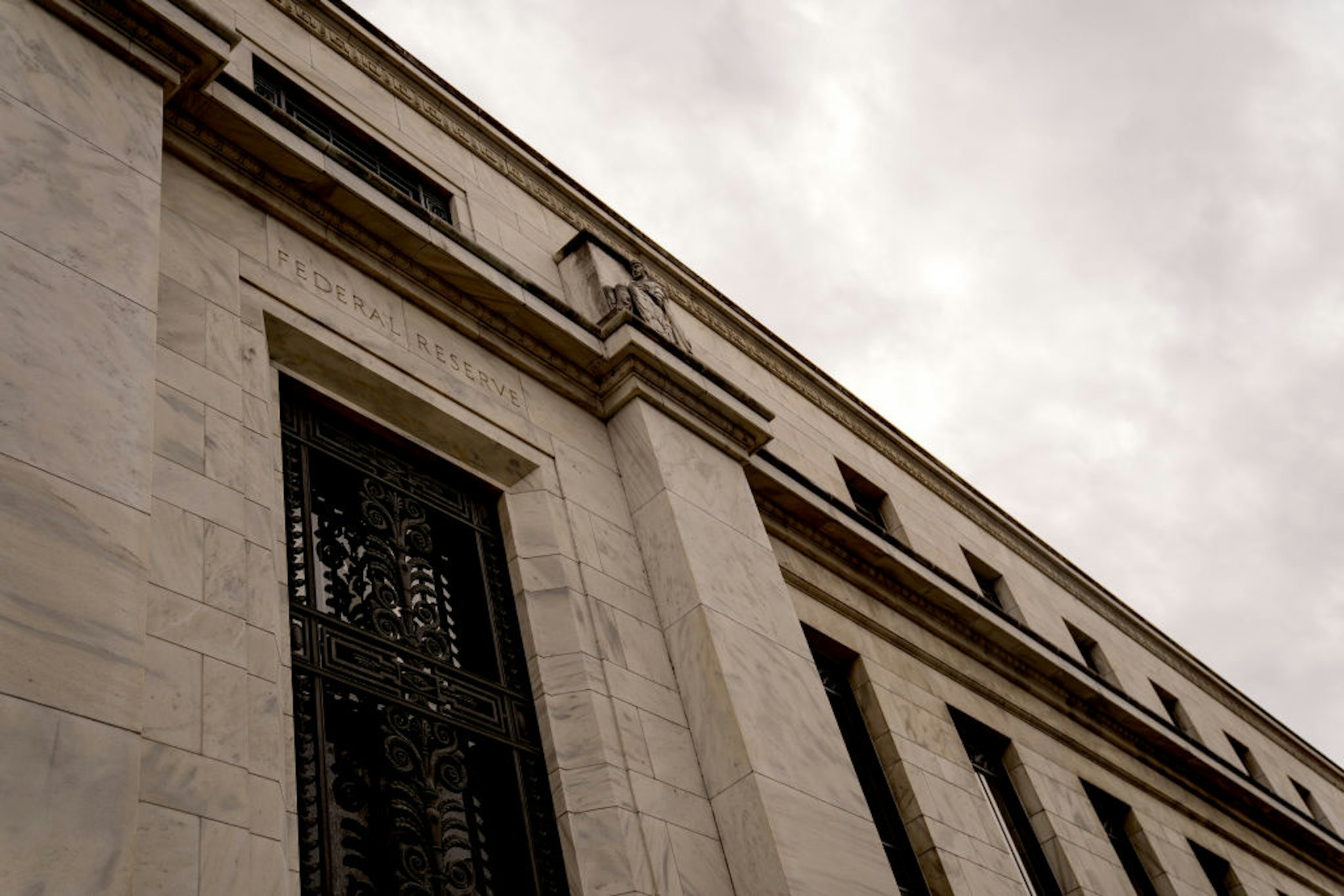 The Marriner S. Eccles Federal Reserve building in Washington, D.C., U.S., on Monday, May 3, 2021. President Biden's $4 trillion vision of remaking the federal government's role in the U.S. economy is now in the hands of Congress, where both parties see a higher chance of at least some compromise than for the administrations pandemic-relief bill. Photographer: Stefani Reynolds/Bloomberg via Getty Images