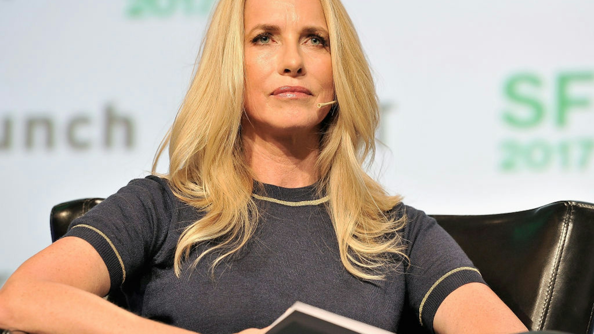 Emerson Collective Founder and President Laurene Powell Jobs speaks onstage during TechCrunch Disrupt SF 2017 at Pier 48 on September 20, 2017 in San Francisco, California.