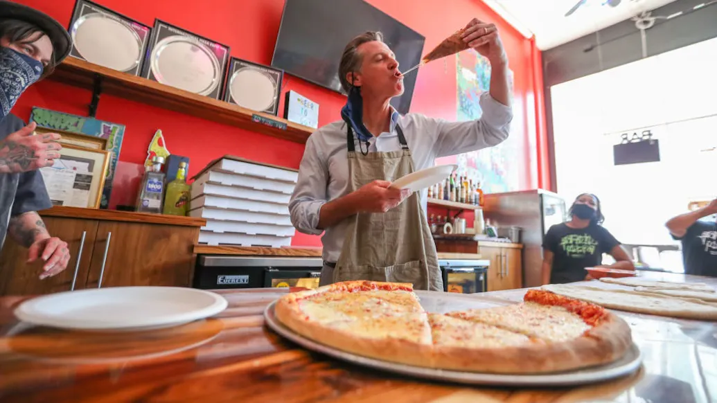 ‘Aggressive’ Homeless Man Arrested, Accused Of Assaulting CA Governor Before Pizza Photo Op