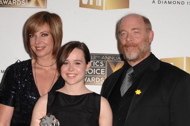 SANTA MONICA, CA - JANUARY 07: Actress Allison Janney, actress Ellen Page and actor J.K. Simmons at the 13th ANNUAL CRITICS' CHOICE AWARDS at the Santa Monica Civic Auditorium on January 7, 2008 in Santa Monica, California.