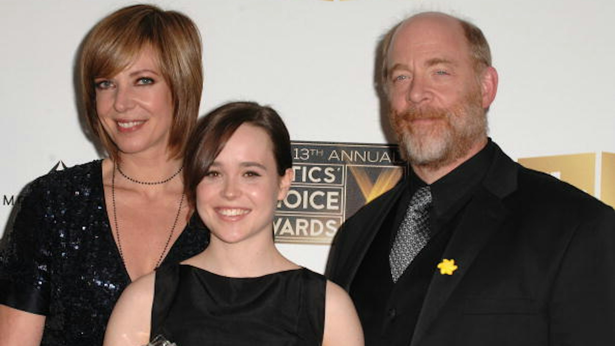 SANTA MONICA, CA - JANUARY 07: Actress Allison Janney, actress Ellen Page and actor J.K. Simmons at the 13th ANNUAL CRITICS' CHOICE AWARDS at the Santa Monica Civic Auditorium on January 7, 2008 in Santa Monica, California.